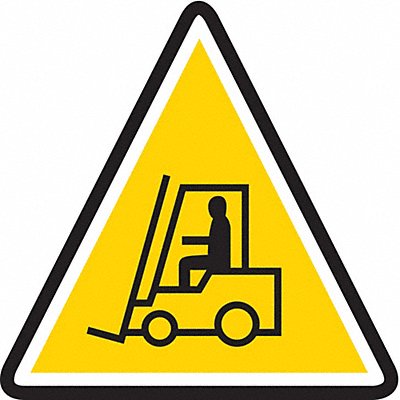 MIGHTY LINE CAUTIONTOWMOTOR16 Triangle Floor Sign 16x16in Composite