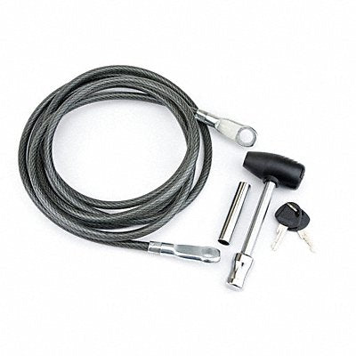 REESE 7031600 Receiver Lock and Cable 12 ft Steel Bk