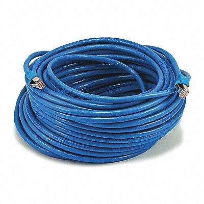 MONOPRICE 5907 Patch Cord Cat 6A Booted Blue 100 ft.