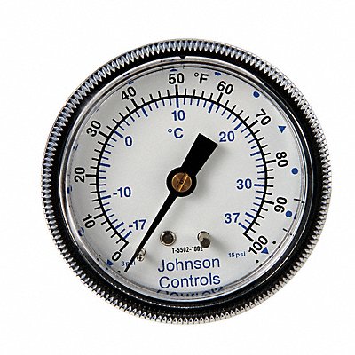 JOHNSON CONTROLS T55021002 Pneumatic Temperature Indicator 3-15 psi
