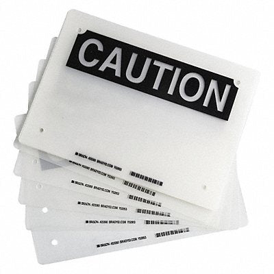 BRADY 23360 Laminating Pouches 11inLx8inW Poly PK10