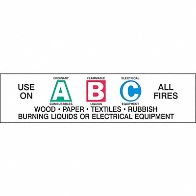 BRADY 95228 Vinyl Label 1 1/2 in x 6 in Vinyl
