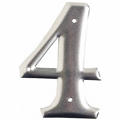 BRADY 16004 Aluminum Number 3in.H Character PK10