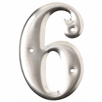 BRADY 16006 Aluminum Number 3in.H Character PK10