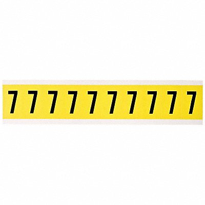 BRADY 34307 Number Label 1in.H Character Vinyl Cloth