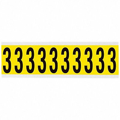 BRADY 34403 Number Label 1-15/16 Character Vinyl