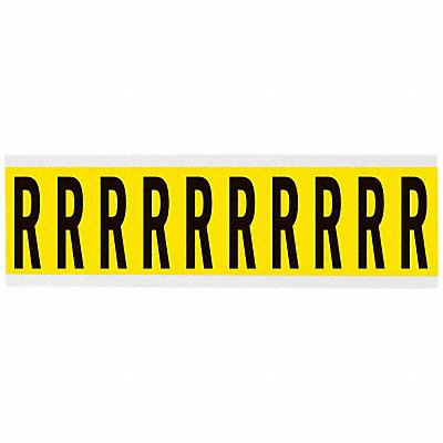 BRADY 3440R Letter Label 1-15/16in.H Character Vinyl