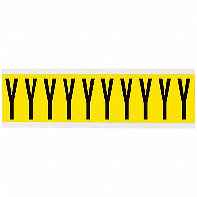 BRADY 3440Y Letter Label 1-15/16in.H Character Vinyl