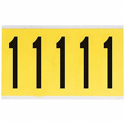 BRADY 34601 Number Label 3-7/8in.H Character Vinyl