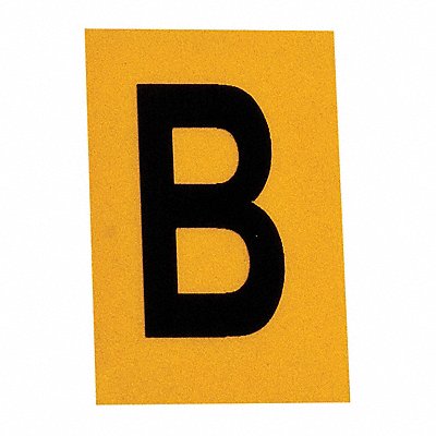BRADY 5920B Letter Label 1in.H Character PK25