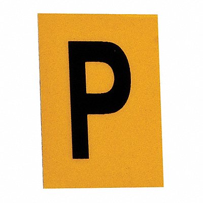 BRADY 5920P Letter Label 1in.H Character PK25