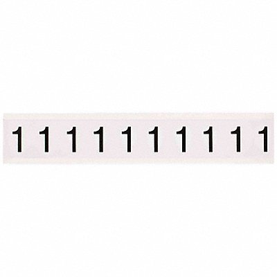 BRADY 97131 Number Label 1-1/2 H 1-1/6 W PK10