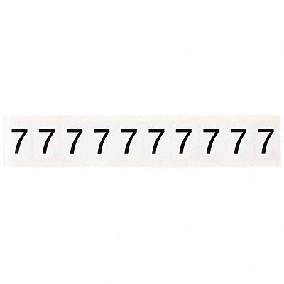 BRADY 97137 Number Label 1-1/2 H 1-1/6 W PK10