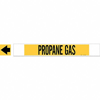 BRADY 5748HPHV Pipe Marker Propane Gas 4 in H 24 in W