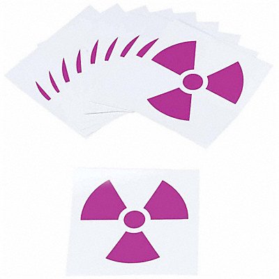 BRADY 58604 NFPA Placard 4inHx4inW Stckng Vinyl PK10