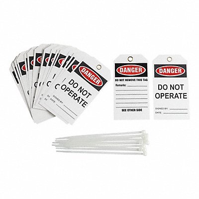 BRADY TG035E Danger Tag 5-1/2inHx3inW Vinyl PK25