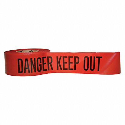 GRAINGER 101349 Barricade Tape Red 3 000 ft L 3 in