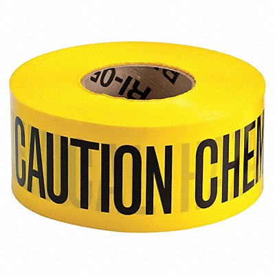 GRAINGER 91463 Barricade Tape Yellow 1 000 ft L 3 in