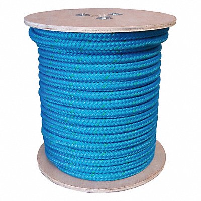 GRAINGER 20TL65 Rigging/Climbing Rope 1/2 Dia x 150 L