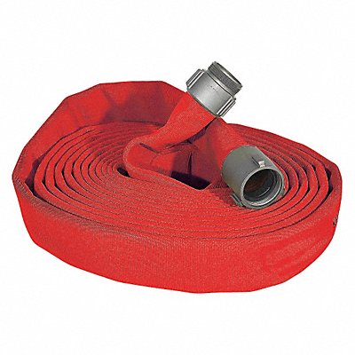 JAFLINE G51H15LNR100N Fire Hose 100 ft Red Polyester