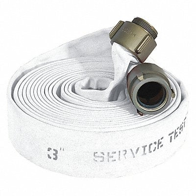 JAFLINE HD G52H3HDW100 Fire Hose 100 ft White Polyester