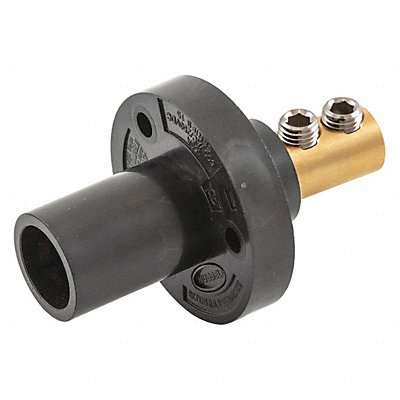 HUBBELL HBL15MRBK Receptacle Single Pin Blk Male 8-2