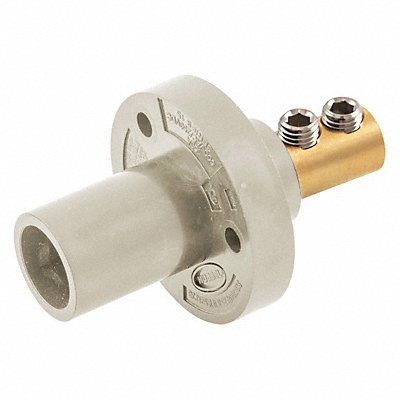 HUBBELL HBL15MRW Receptacle Wht 8-2 Male Taper Nose