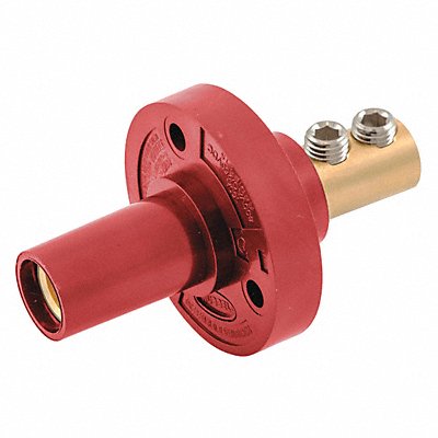 HUBBELL HBL15FRR Receptacle Red Female 150AC/DC 8-2