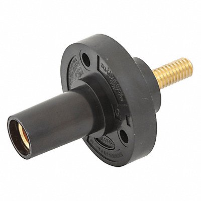 HUBBELL HBL15FRSBK Receptacle Stud Blk Taper Nose Female