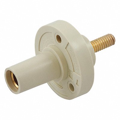 HUBBELL HBL15FRSW Receptacle Stud Wht Female Taper Nose