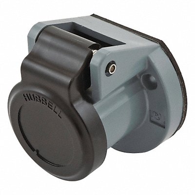 HUBBELL HBL15NCBK Single Pole Connector Weather Cover Blck