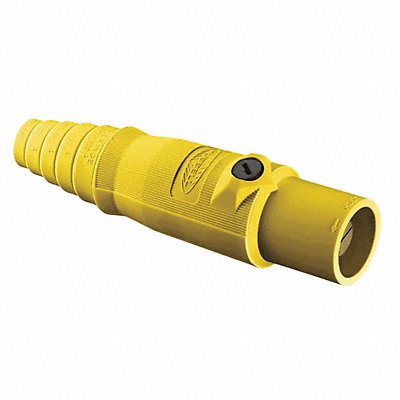 HUBBELL HBL300MY Connector 3R 4X 12 Male Yllow 6 to 2/0