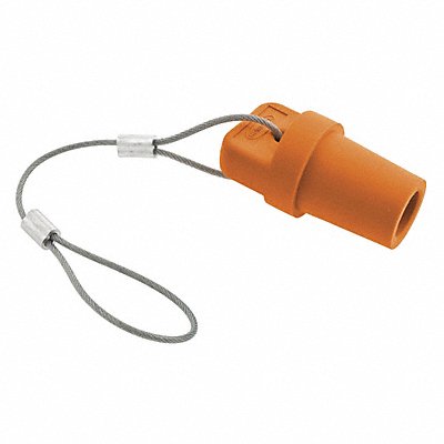 HUBBELL HBLMCAPO Single Pole Connector Cover Male Orange
