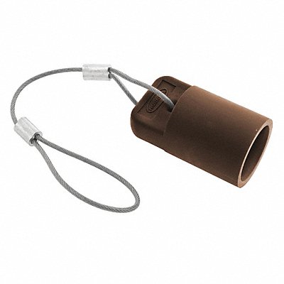 HUBBELL HBLFCAPBN Single Pole Connector Cover Female Brown