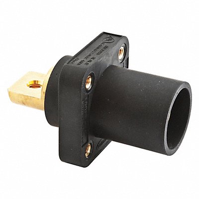 HUBBELL HBLMRBBK Receptacle Double Set Male Blk Taper