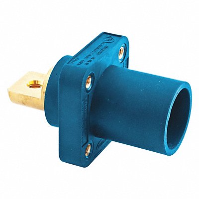 HUBBELL HBLMRBBL Receptacle Double Set Screw Blue Male