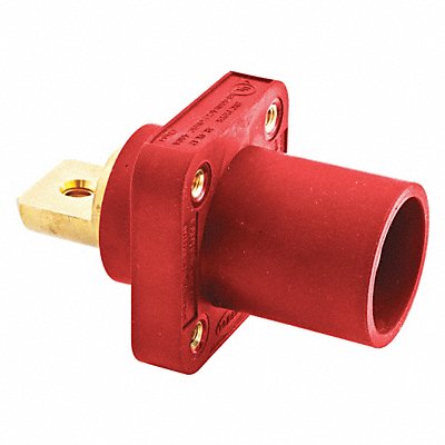 HUBBELL HBLMRBR Receptacle Double Set Red Male