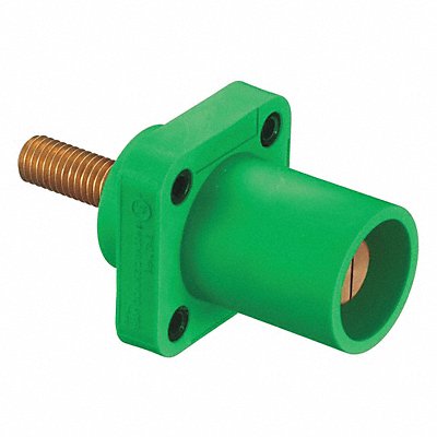 HUBBELL HBLMRSCGN Receptacle Grn Male Taper Nose Ser 16