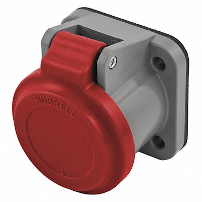 HUBBELL HBLNCR Single Pole Connector Non-Met Cover Red