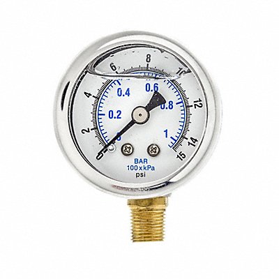 PIC GAUGES 201L158B Pressure Gauge 1/8 in NPT 1-1/2in