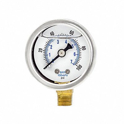 PIC GAUGES 201L158E Pressure Gauge 1/8 in NPT 1-1/2in