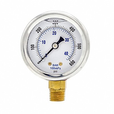 PIC GAUGES 201L204K Pressure Gauge 1/4 in NPT 2 in