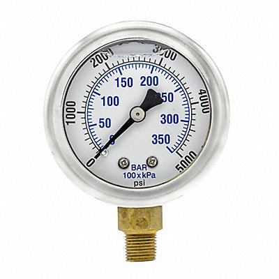 PIC GAUGES 201L208R Pressure Gauge 1/8 in NPT 2 in
