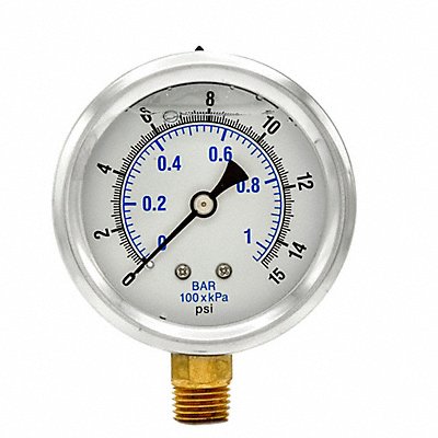 PIC GAUGES PRO201L254B Pressure Gauge 1/4 in NPT 2-1/2 in