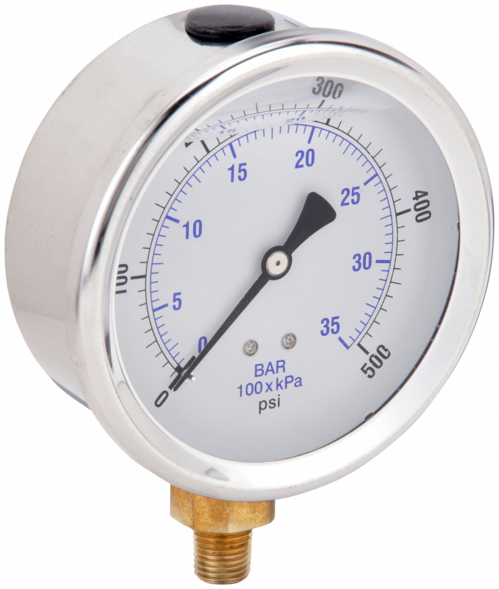 PIC GAUGES 201L404J H8400 Pressure Gauge Liquid 4 in 500 psi