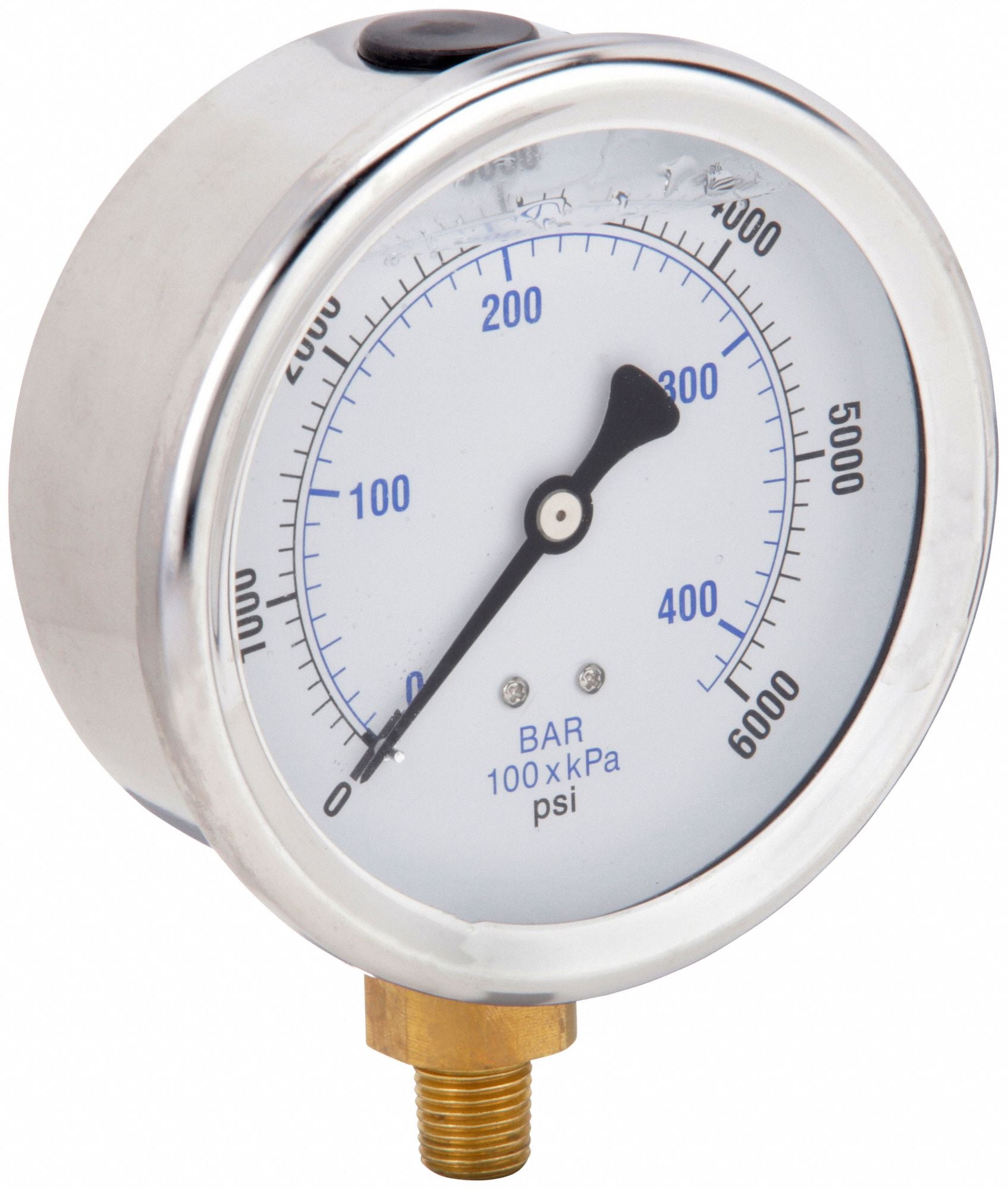 PIC GAUGES 201L404S H8400 Pressure Gauge Liquid 4 in 6000 psi