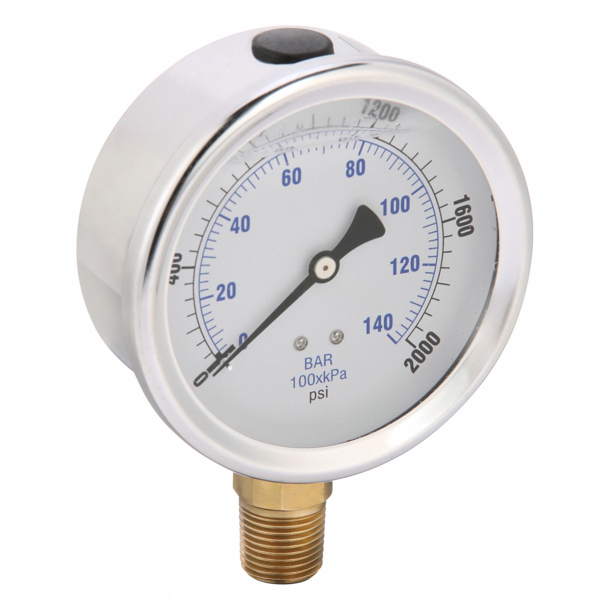 PIC GAUGES 201L402O H8403 Pressure Gauge Liquid 4 in 2000 psi