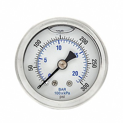 PIC GAUGES 202L158H Pressure Gauge 1/8 in NPT 1-1/2 in