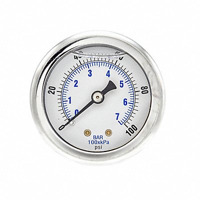 PIC GAUGES 202L208E Pressure Gauge 1/8 in NPT 2 in
