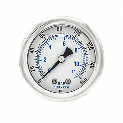 PIC GAUGES 202L208F Pressure Gauge 1/8 in NPT 2 in